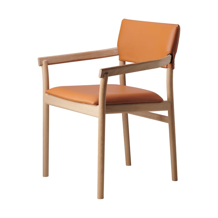 Vyn käsinojallinen tuoli verhoiltu istuinosa - Monocoat natural-Elmosoft 43283 - Gärsnäs