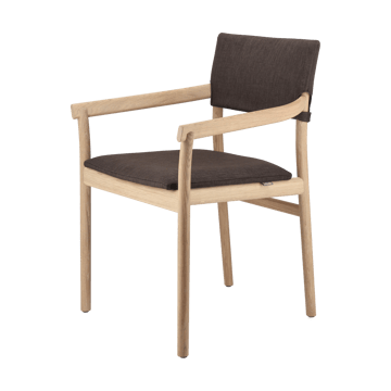 Vyn käsinojallinen tuoli verhoiltu istuinosa - Monocoat natural-Lido 46 mole - Gärsnäs