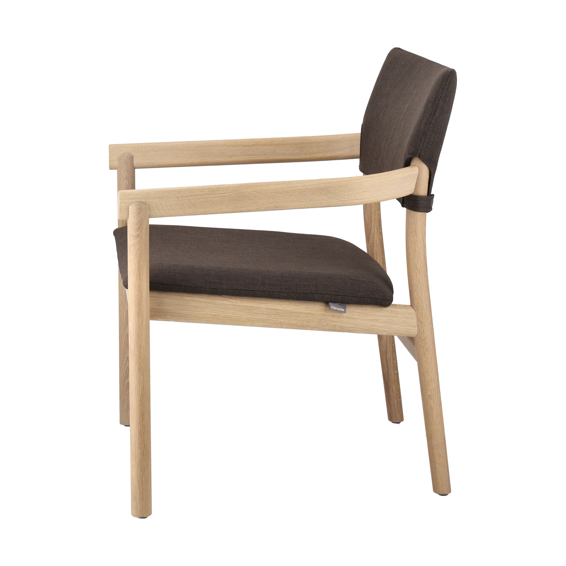 Vyn nojatuoli verhoiltu istuinosa, Monocoat natural-Lido 46 mole Gärsnäs