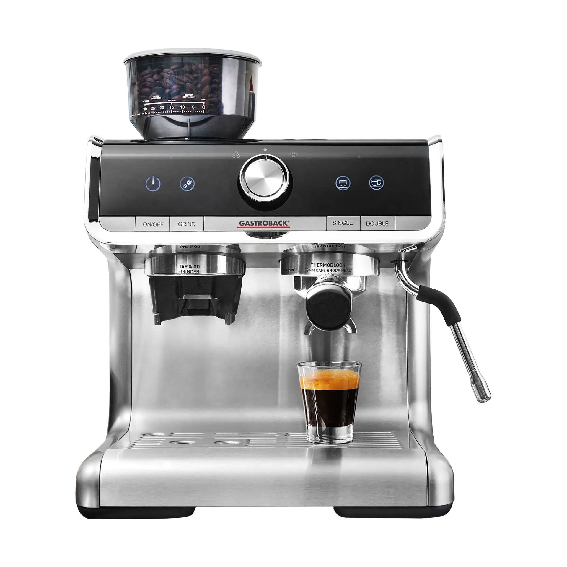 Gastroback Design 42616 barista espressokone pro, Hopea Gastroback