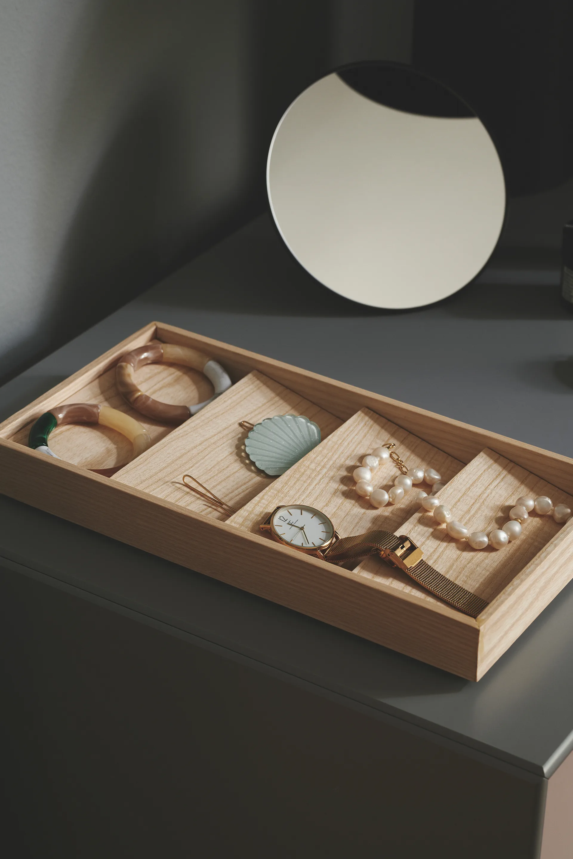 Duune organizer 4 tarjotin, Vaalea tammi Gejst