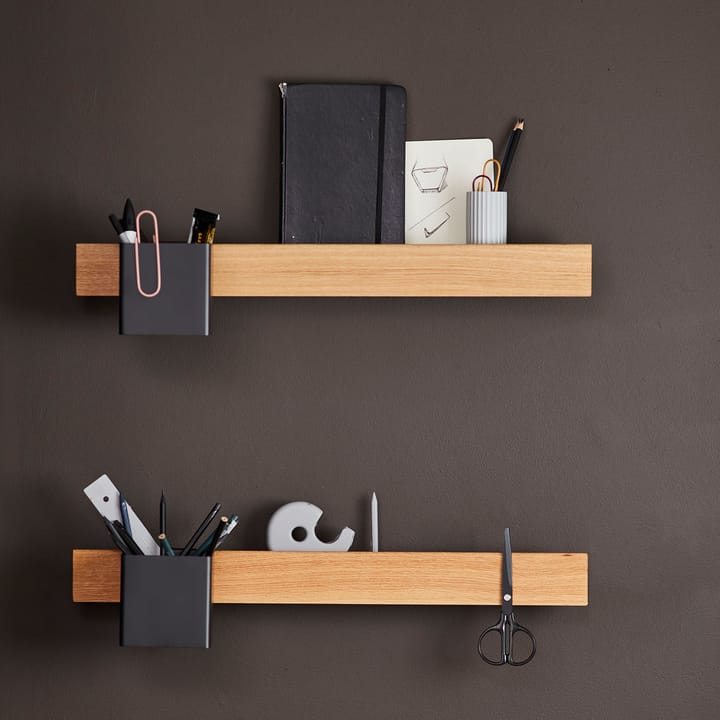 Flex Rail magneettilista 60 cm, Tammi-musta Gejst