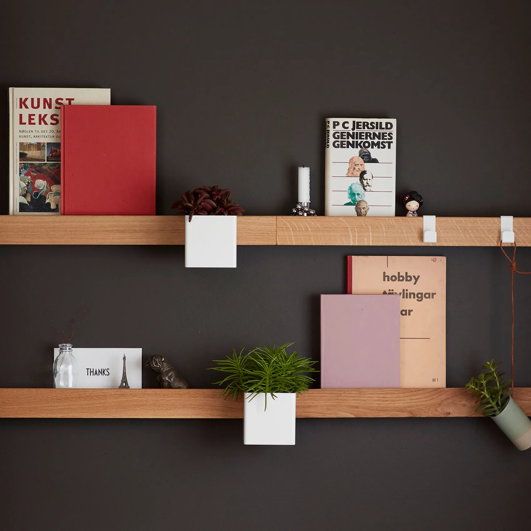 Flex Rail magneettilista 60 cm, Tammi-valkoinen Gejst