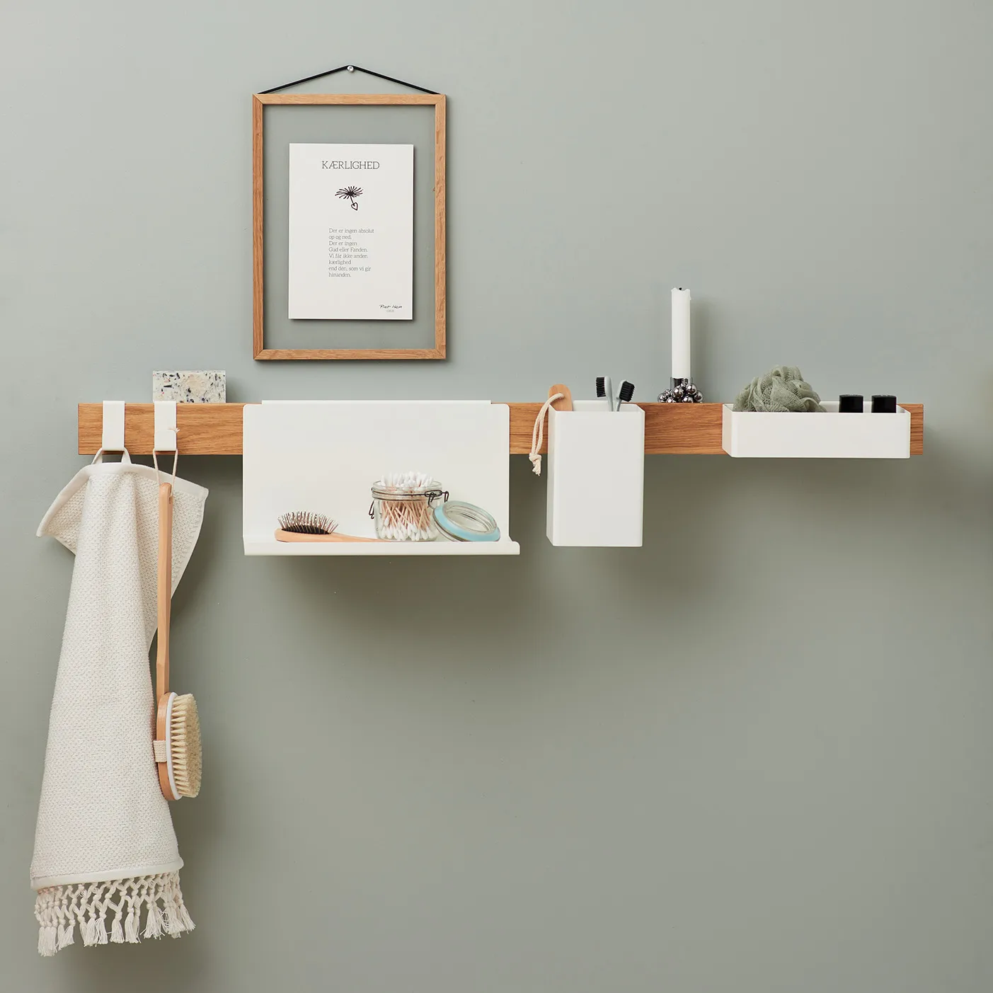Flex Shelf -hylly 21 cm, Valkoinen Gejst