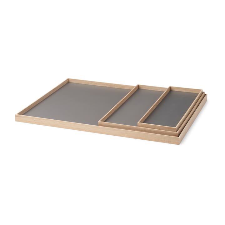 Frame tarjotin large 35,5x50,6 cm, Tammi-vaaleanharmaa Gejst