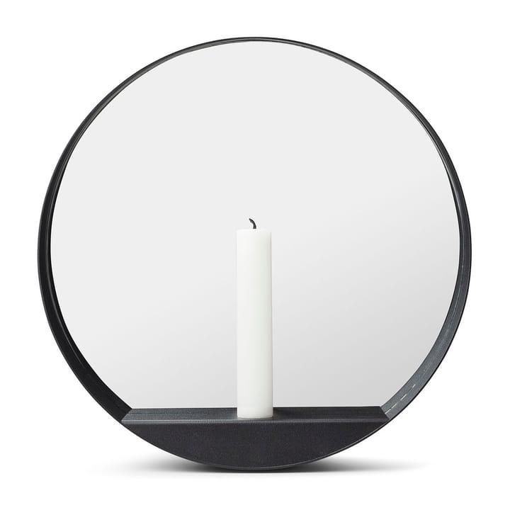 Glim peili/kynttilänjalka Ø 28 cm - Musta - Gejst