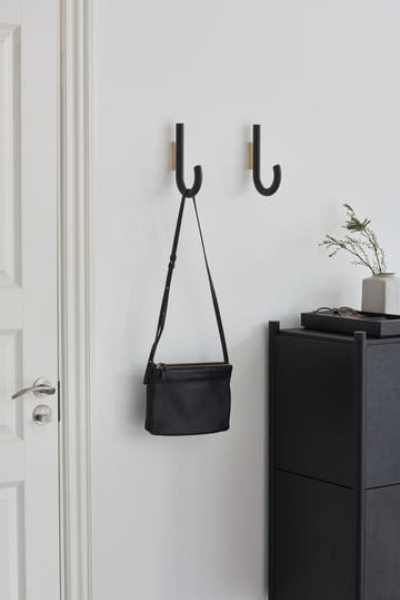 Hook koukku 19 cm - Mustaksi petsattu tammi-messinki - Gejst