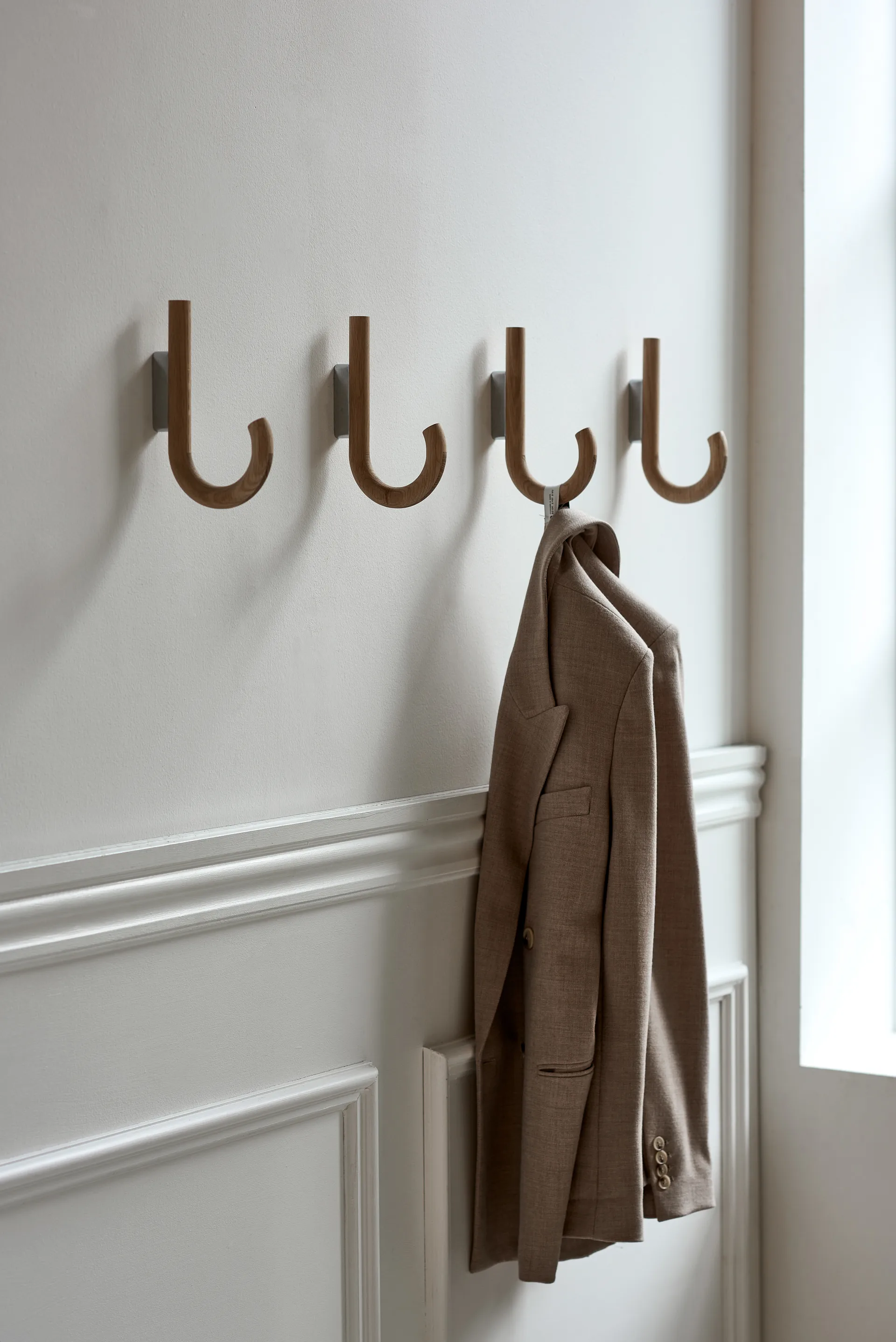 Hook koukku 19 cm, Tammi-kromi Gejst