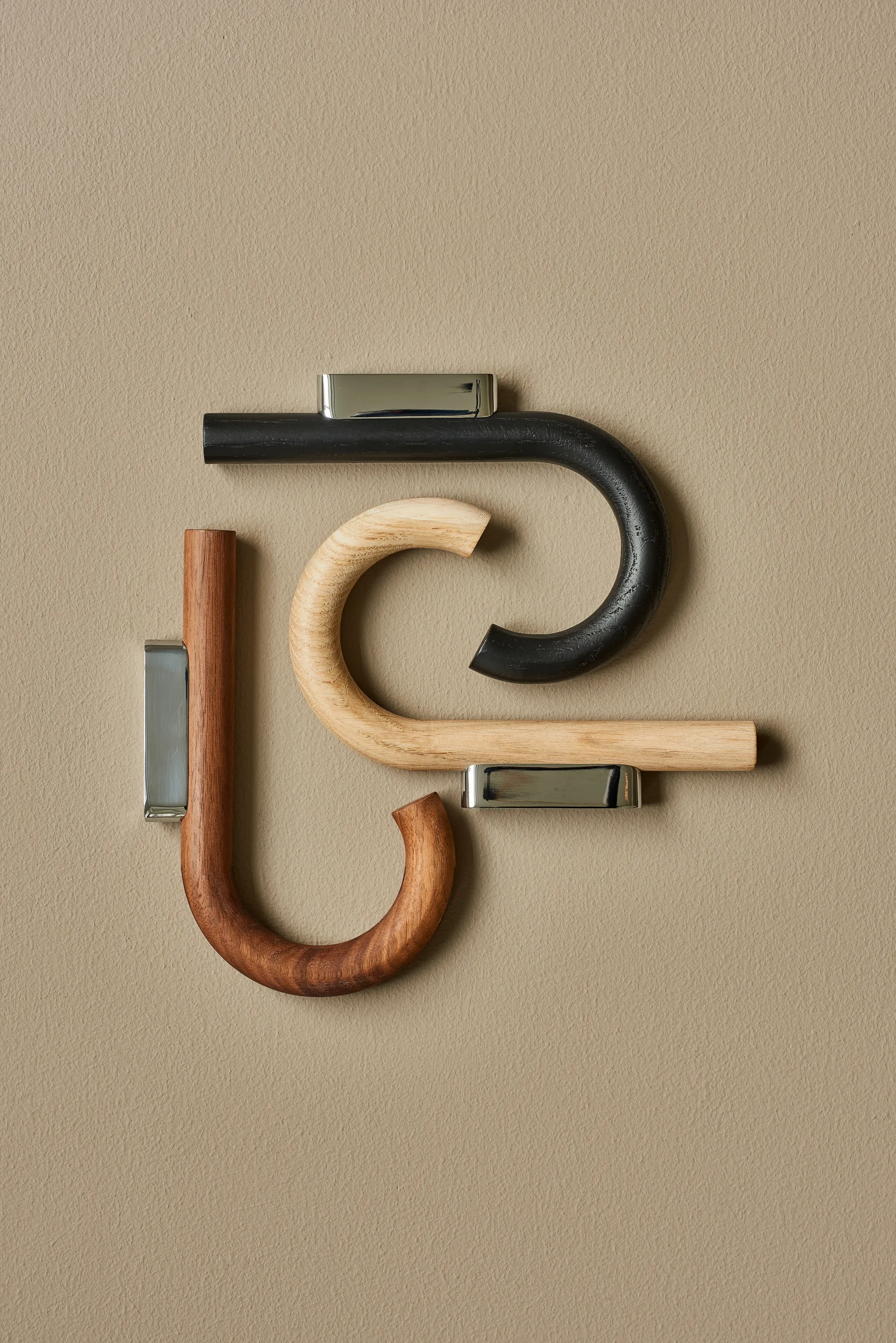 Hook koukku 19 cm, Tammi-kromi Gejst