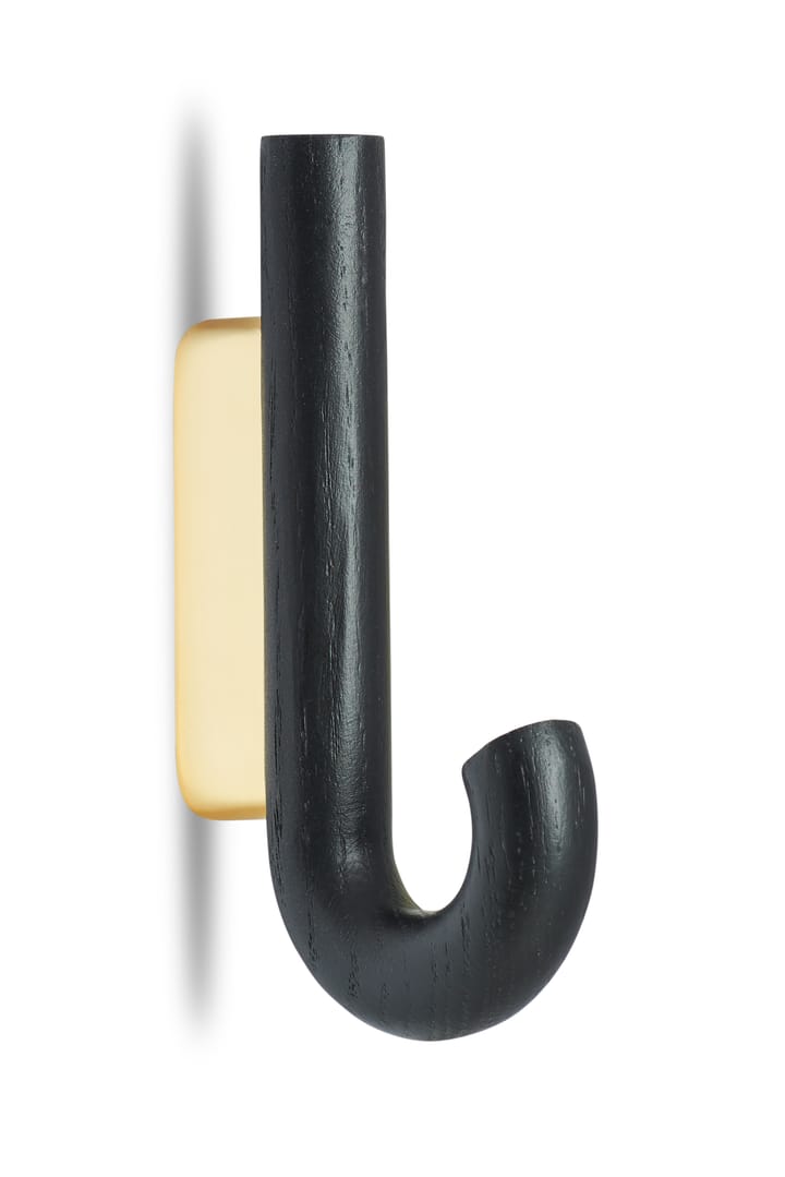 Hook koukku mini 13,3 cm, Musta tammi-messinki Gejst