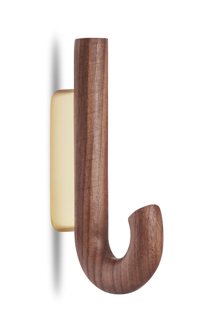 Hook koukku mini 13,3 cm, Saksanpähkinä-messinki Gejst