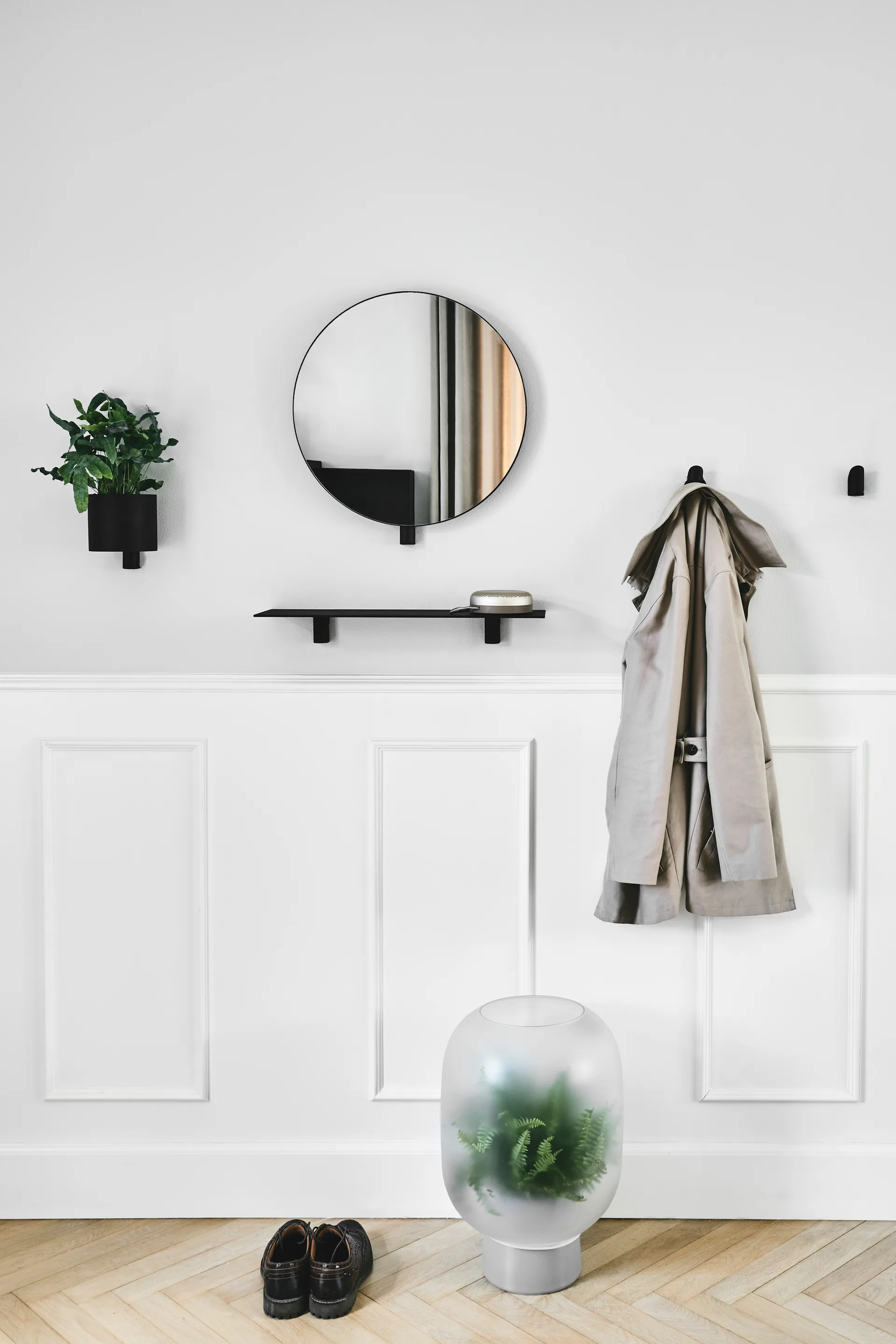 Kollage kukkaruukku Ø 14 cm, Musta-tammi Gejst