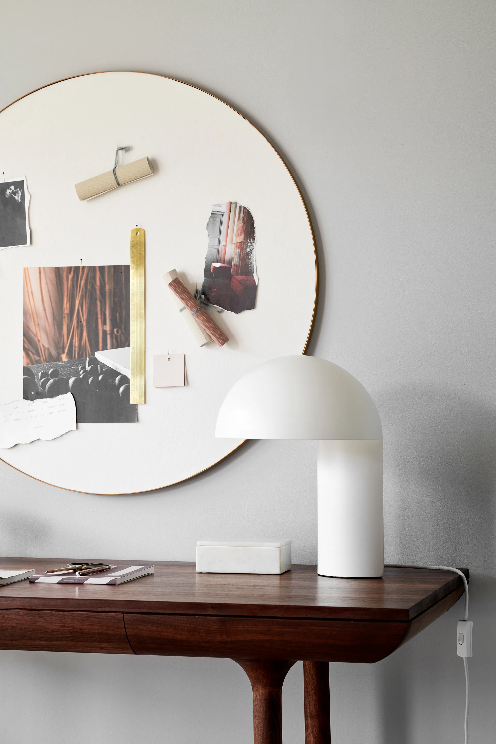 Leery pöytävalaisin 40 cm, Valkoinen Gejst