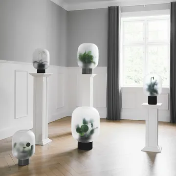 Nebl ruukku huurrettu lasi suuri Ø 25 cm - Harmaa - Gejst