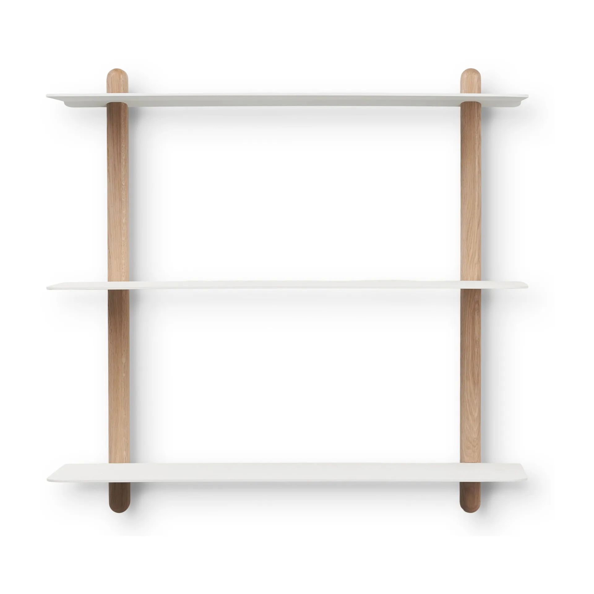 Nivo hylly A large, Vaalea tammi-valkoinen Gejst