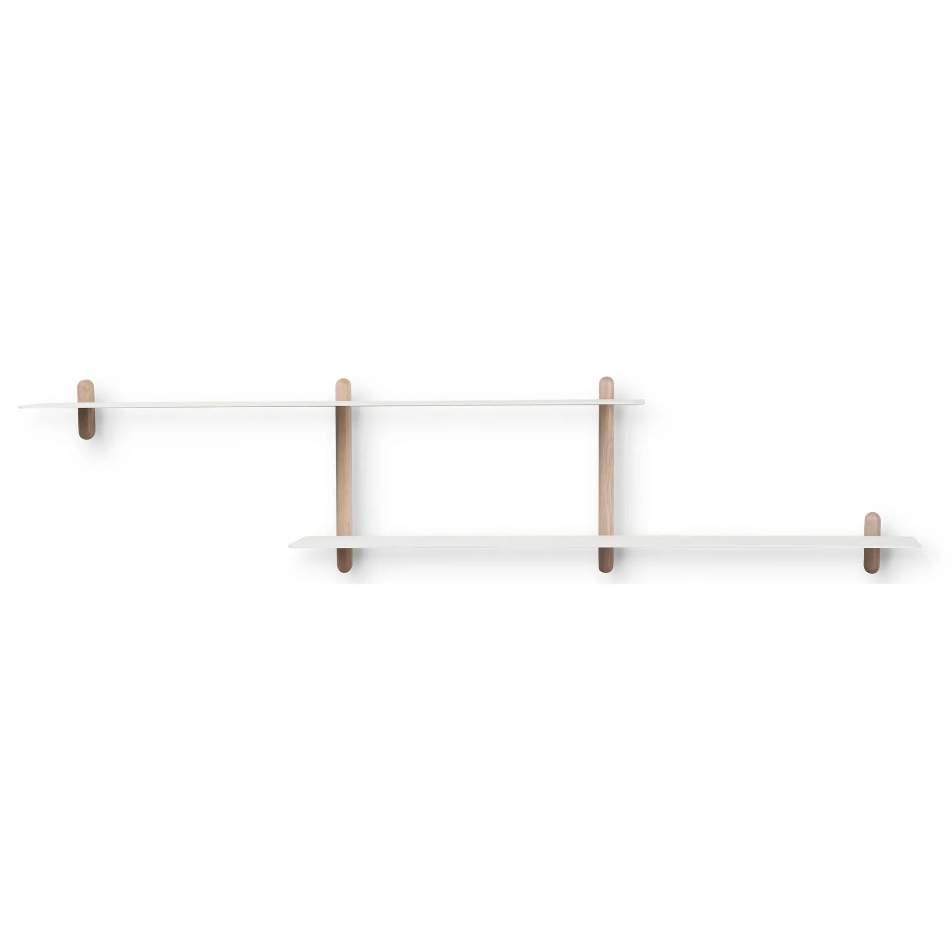 Nivo hylly H, Vaalea tammi-valkoinen Gejst