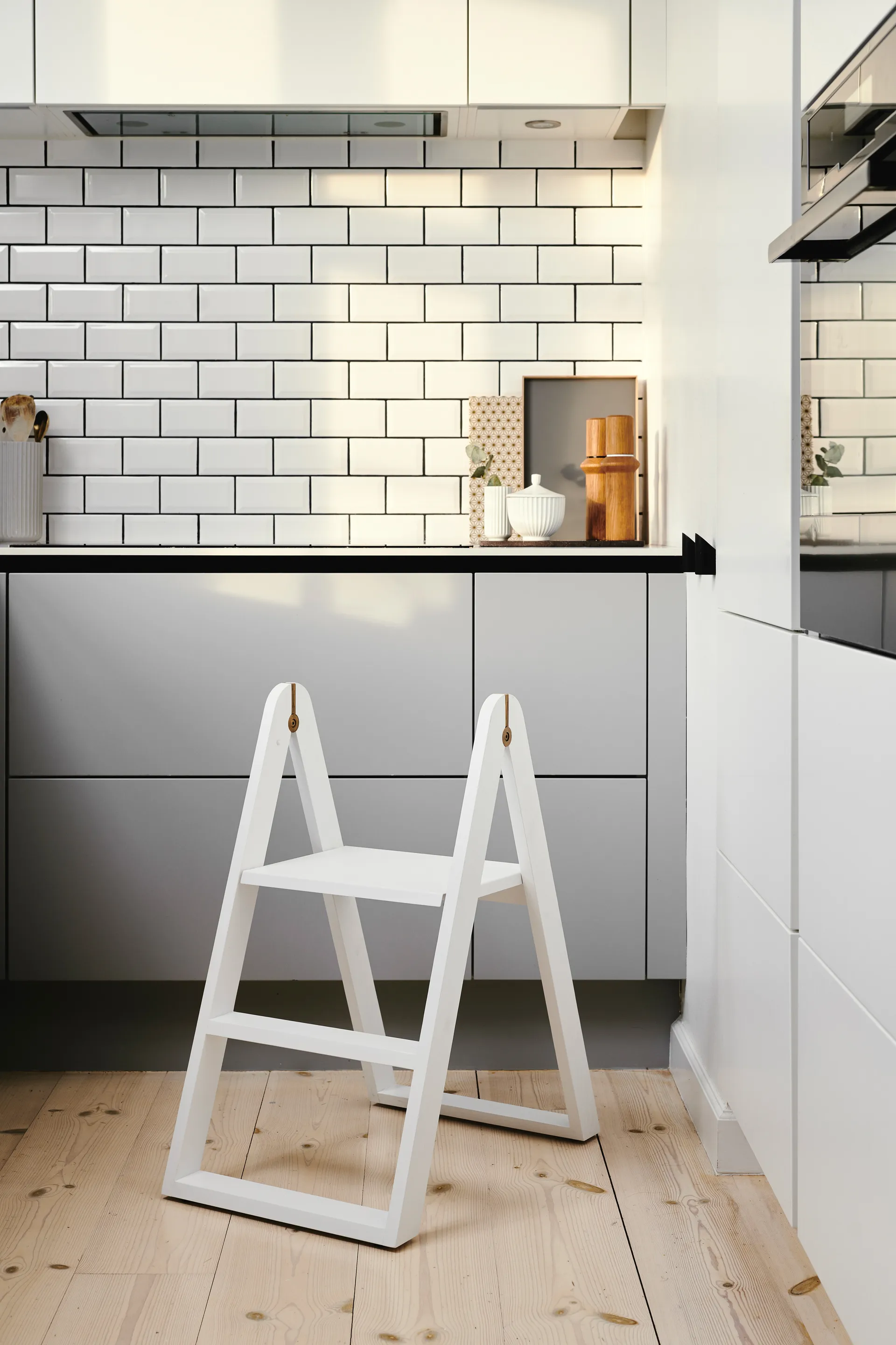 Reech stepladder -tikkaat, Valkoinen Gejst