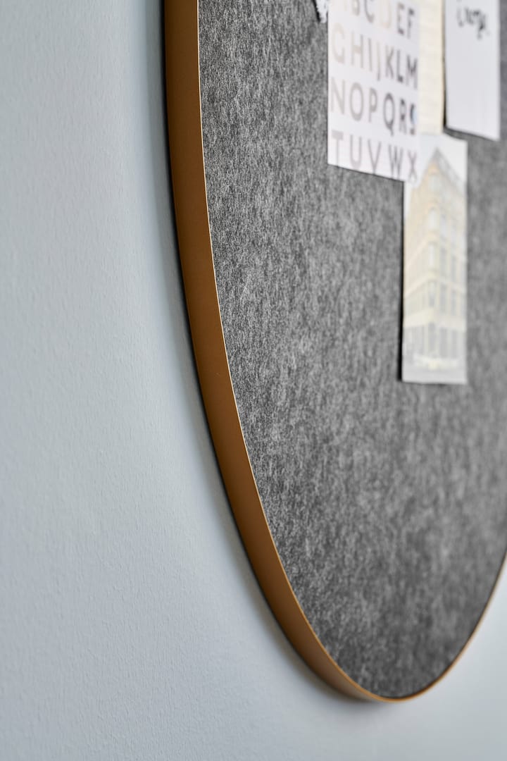 Retell pinboard ilmoitustaulu Ø 80 cm, Musta-messinki Gejst