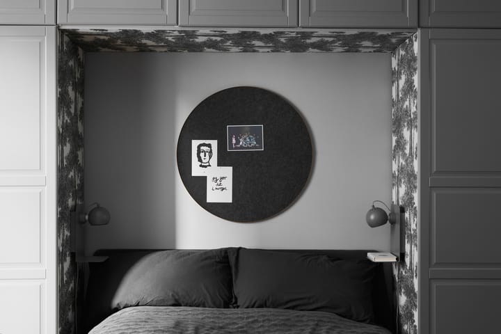 Retell pinboard ilmoitustaulu Ø 80 cm, Musta-messinki Gejst