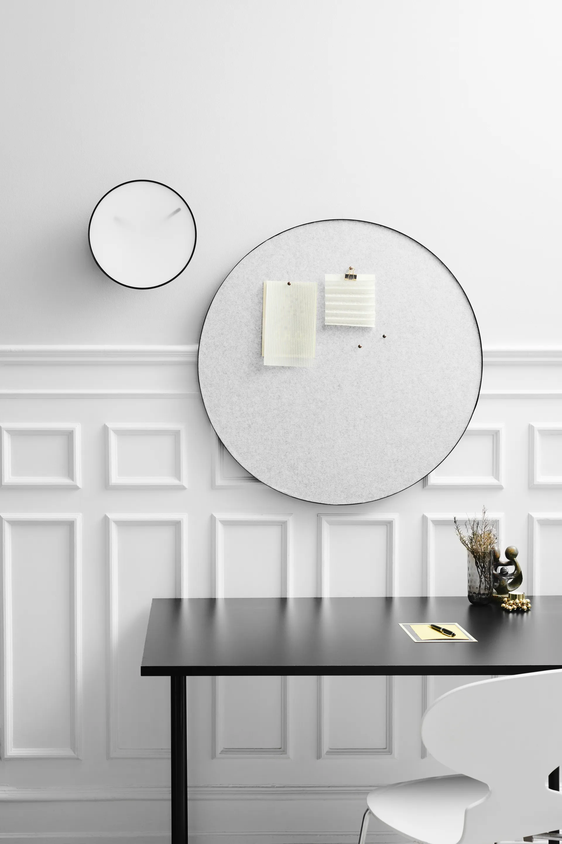 Retell pinboard ilmoitustaulu Ø 80 cm, Vaaleanharmaa Gejst