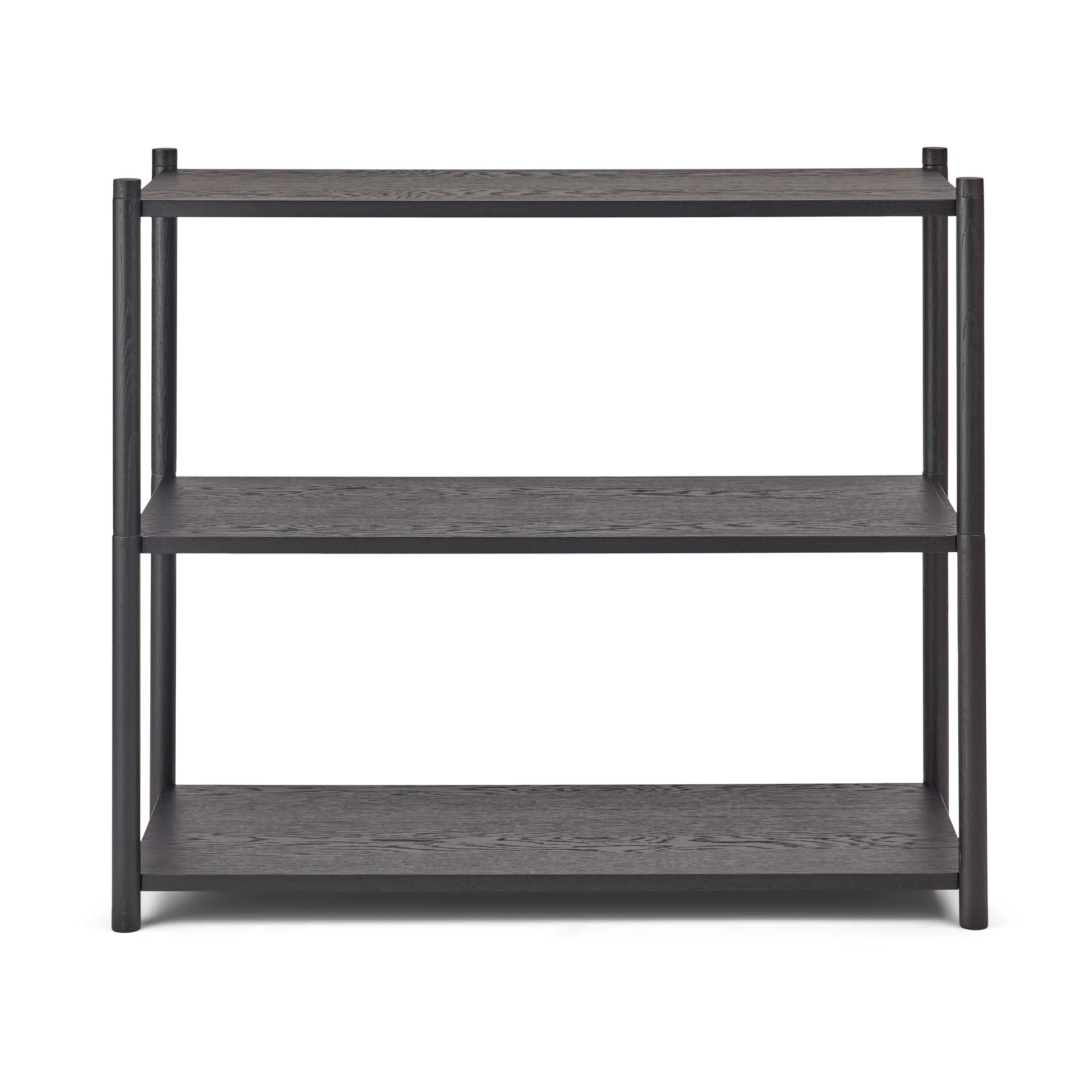 Sceene bookcase A, Mustaksi petsattu tammi Gejst