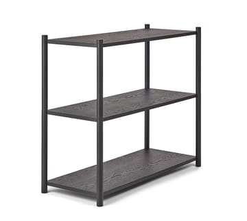 Sceene bookcase A - Mustaksi petsattu tammi - Gejst