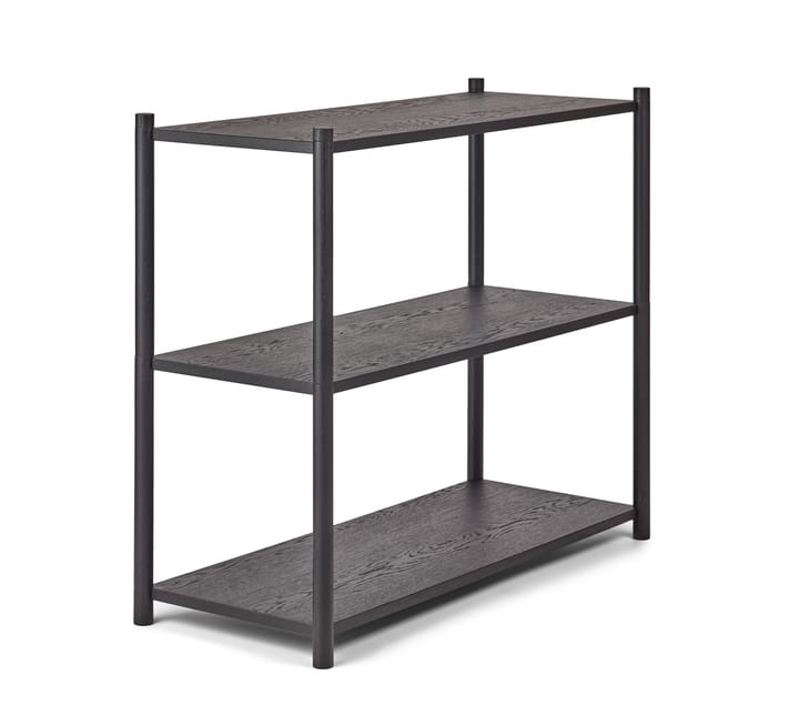 Sceene bookcase A - Mustaksi petsattu tammi - Gejst