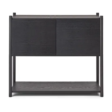 Sceene bookcase C - Mustaksi petsattu tammi - Gejst