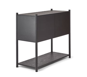 Sceene bookcase C - Mustaksi petsattu tammi - Gejst