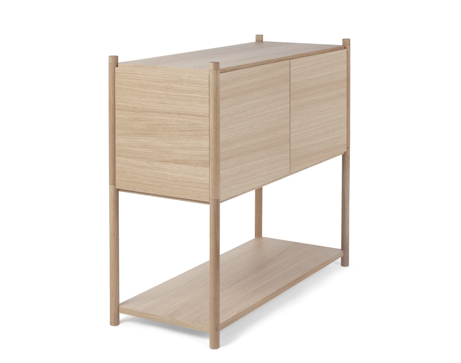 Sceene bookcase C, Vaalea tammi Gejst