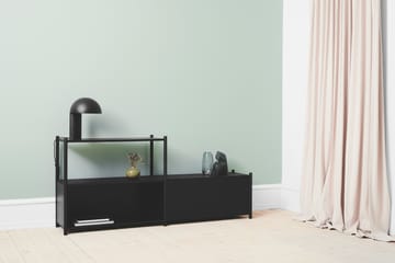 Sceene bookcase D - Mustaksi petsattu tammi - Gejst