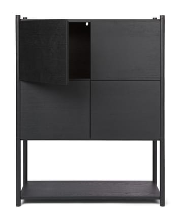 Sceene bookcase E - Mustaksi petsattu tammi - Gejst