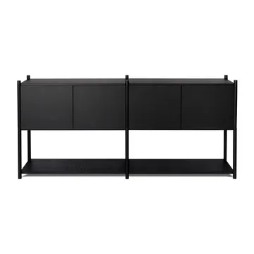Sceene bookcase H - Mustaksi petsattu tammi  - Gejst