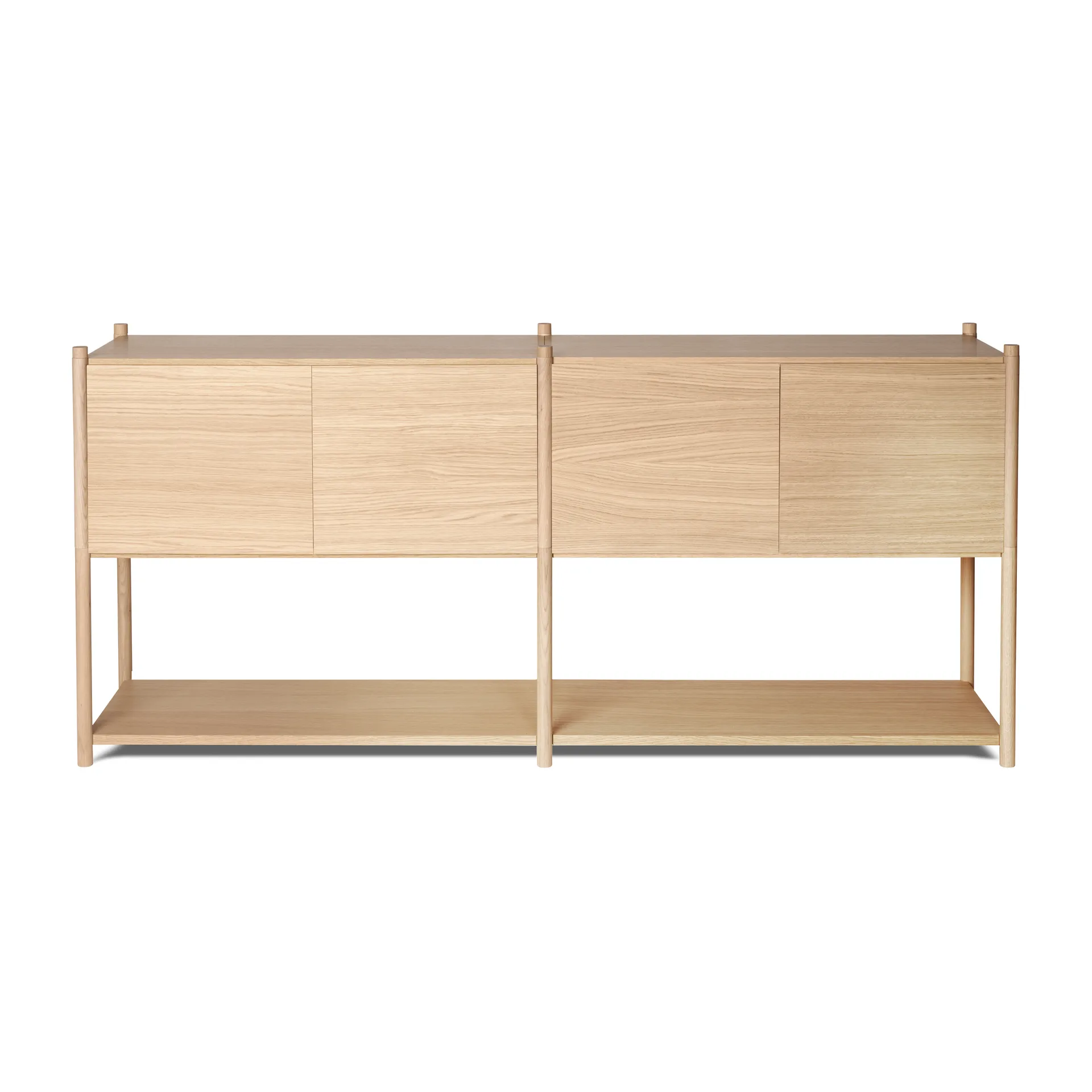 Sceene bookcase H, Vaalea tammi Gejst