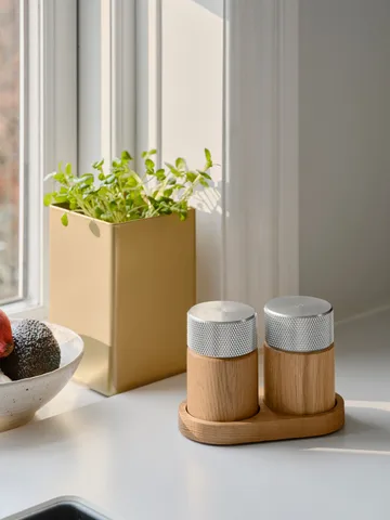 Sina suola- ja pippurimylly 6 cm - Tammi teräs - Gejst