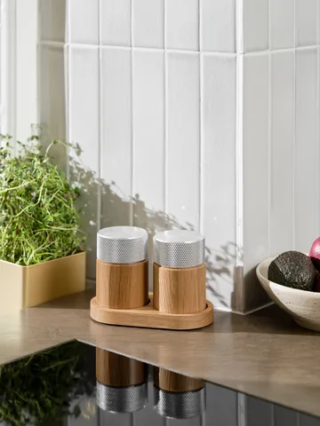 Sina suola- ja pippurimylly 6 cm - Tammi teräs - Gejst