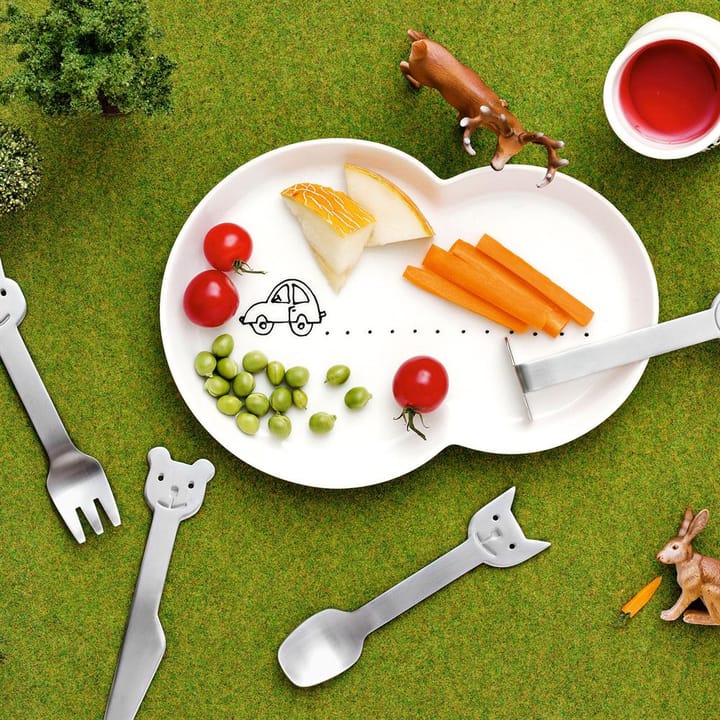 Animal Friends aterimet 4 osaa - lasten ruokailuvälineet - Gense
