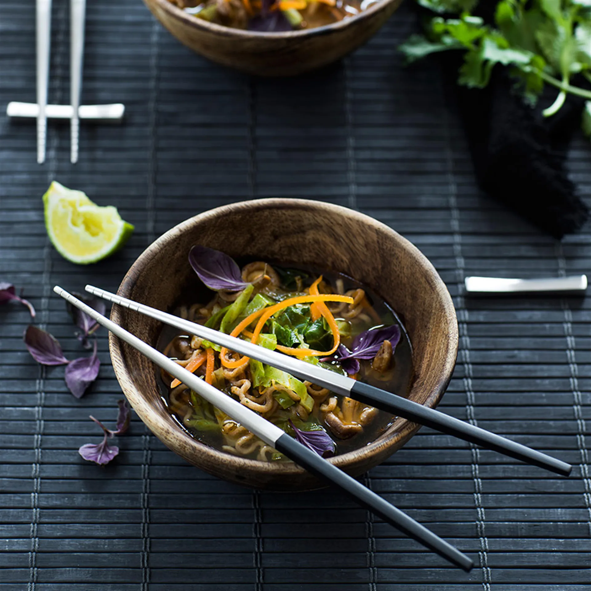 Focus de Luxe ‑syömäpuikot, 4 + 2, ruostumatonta terästä Gense