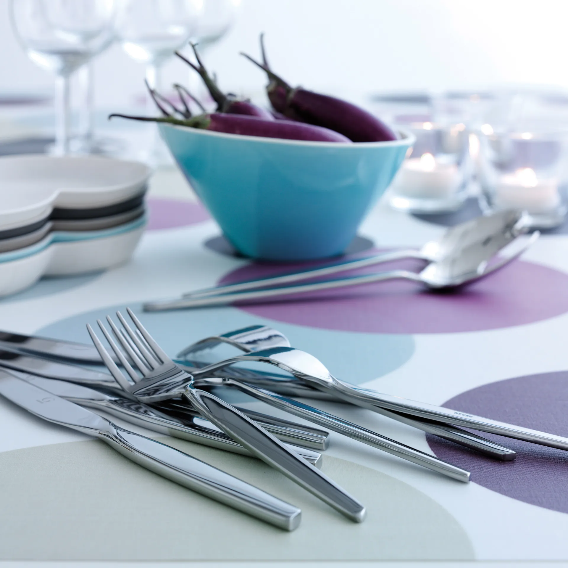 Twist aterimet 16 osaa, ruostumaton teräs 16 kpl Gense