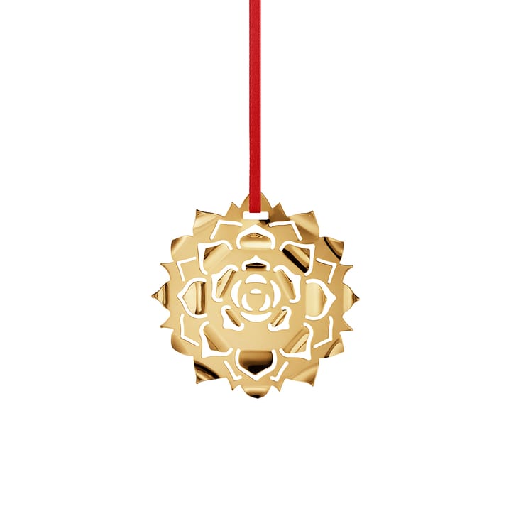 2020 Ice Rosette joulukoriste - Kultapäällysteinen - Georg Jensen