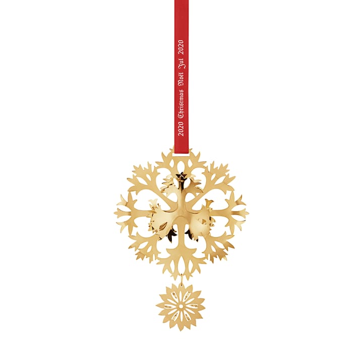 2020 vuoden joulukoriste Ice Flower - Kultapäällysteinen - Georg Jensen