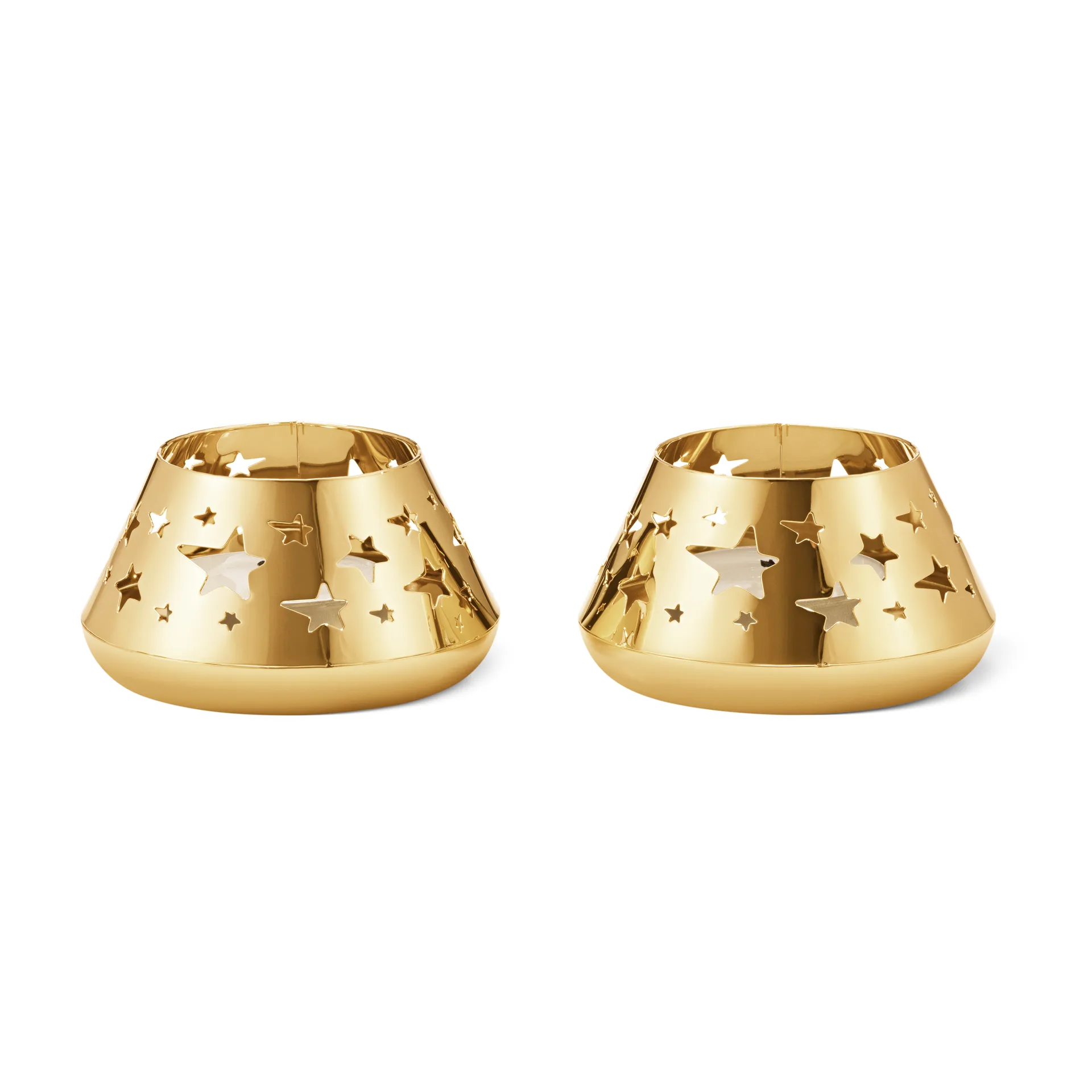 2021 Star lyhty 2-pack, kultapinnoitettu Georg Jensen