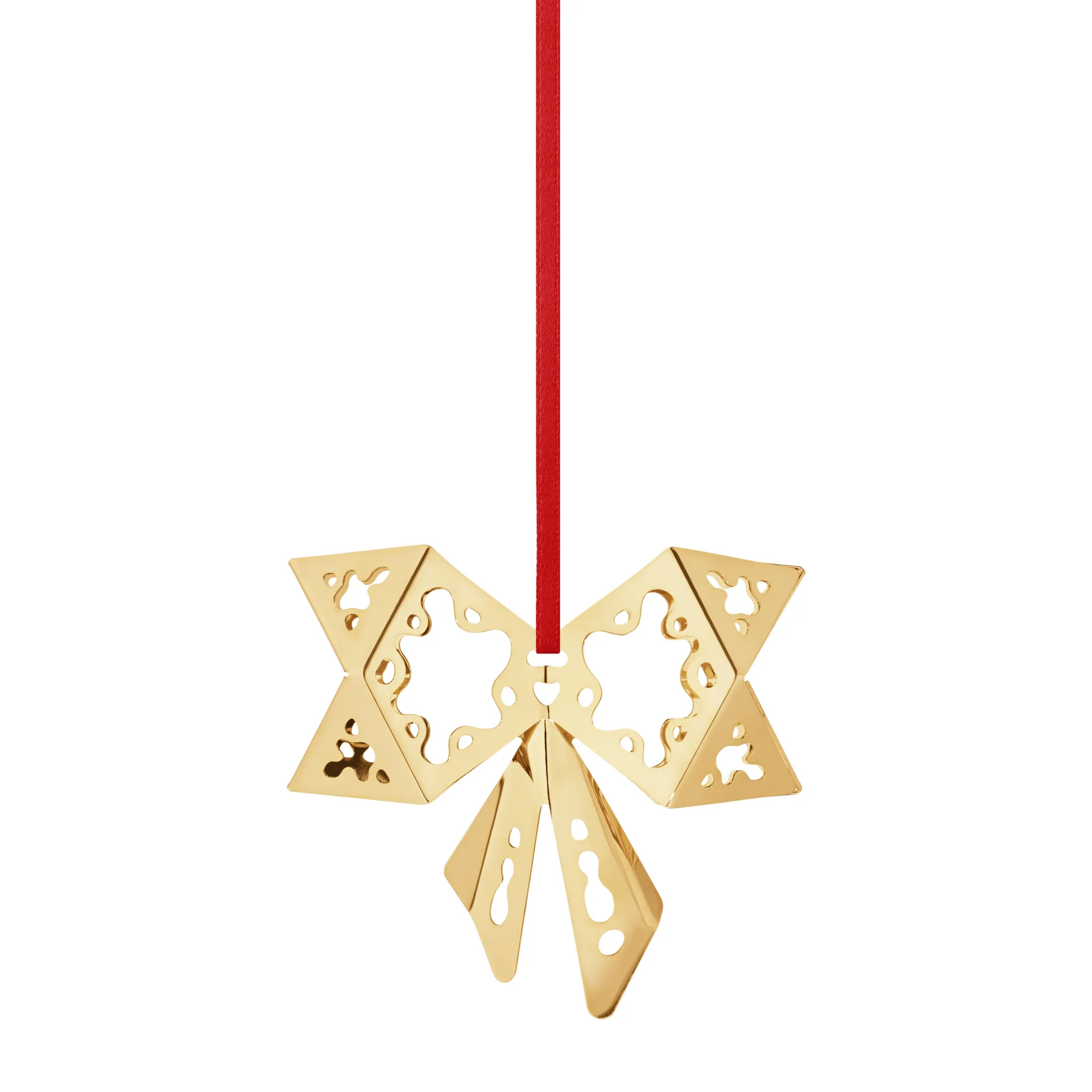 2022 Bow joulukoriste, kultapinnoitettu Georg Jensen