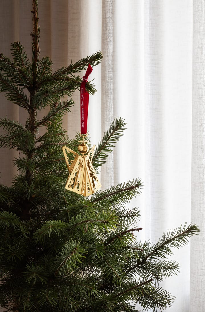 2022 joulukoriste enkeli, kultapinnoitettu Georg Jensen