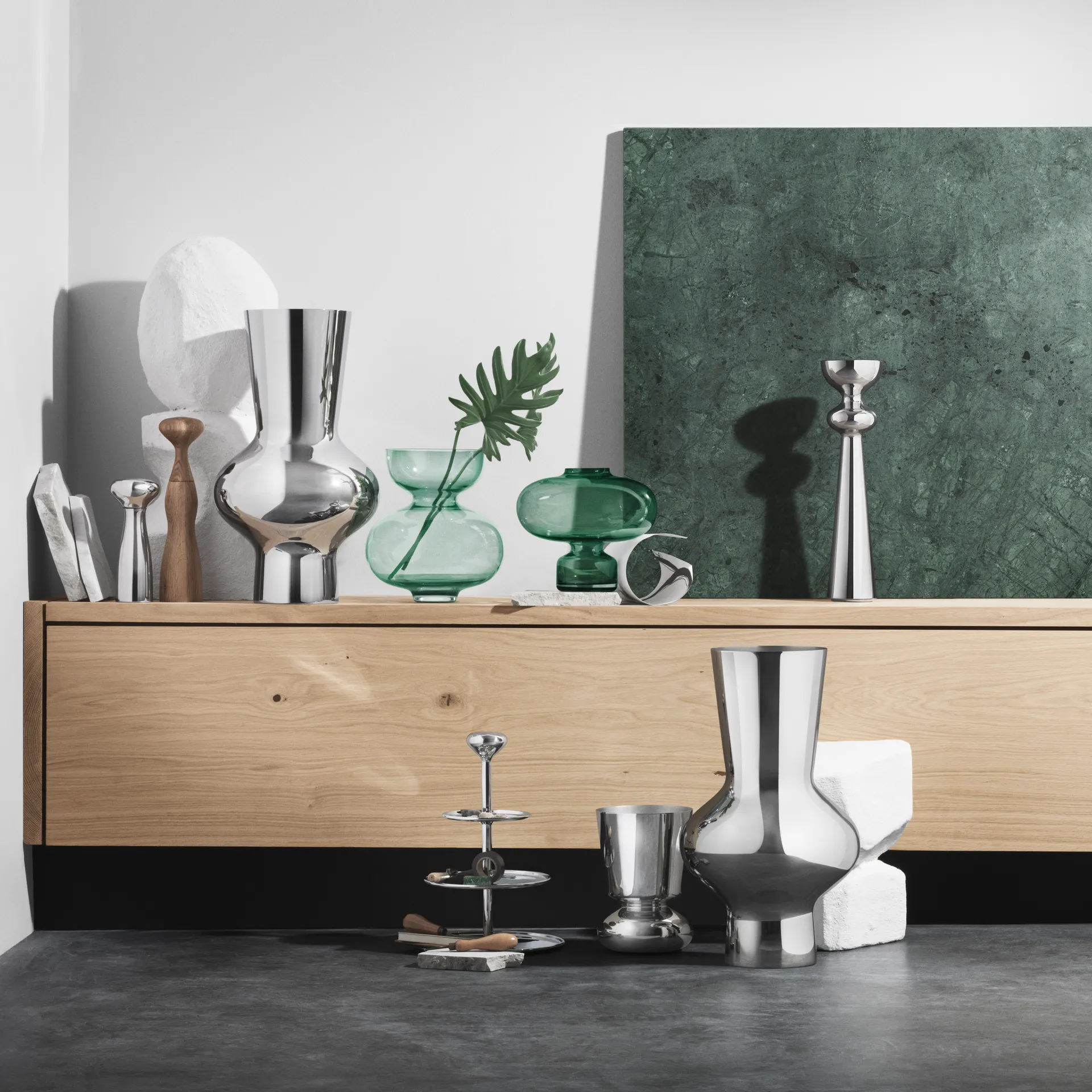 Alfredo maljakko vaaleanvihreä, 25 cm Georg Jensen