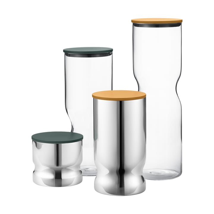 Alfredo purkki medium 1 L, Ruostumaton teräs-keltainen Georg Jensen