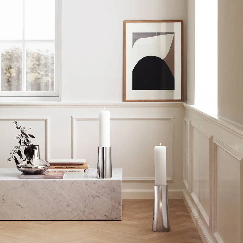 Ambience kynttilänjalka, small, Ruostumaton teräs Georg Jensen