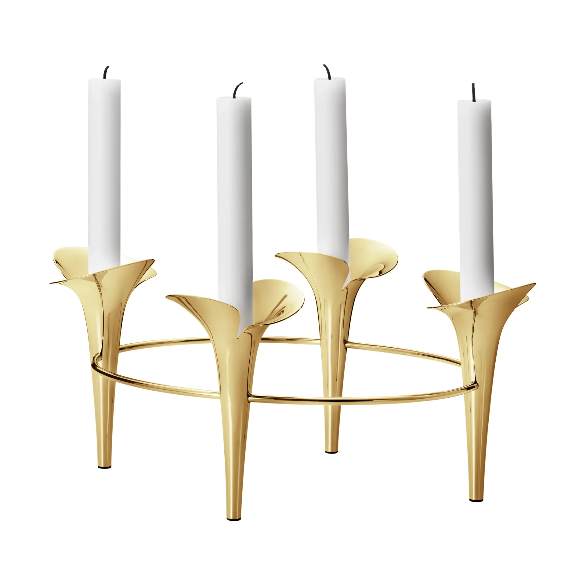 Bloom kynttilänjalka Ø28 cm, Kulta Georg Jensen