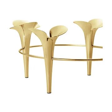 Bloom kynttilänjalka Ø28 cm - Kulta - Georg Jensen