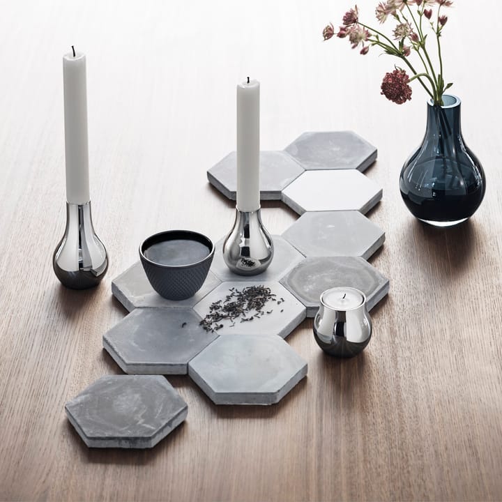 Cafu kynttilälyhty 2-pakkaus, Ruostumaton teräs Georg Jensen